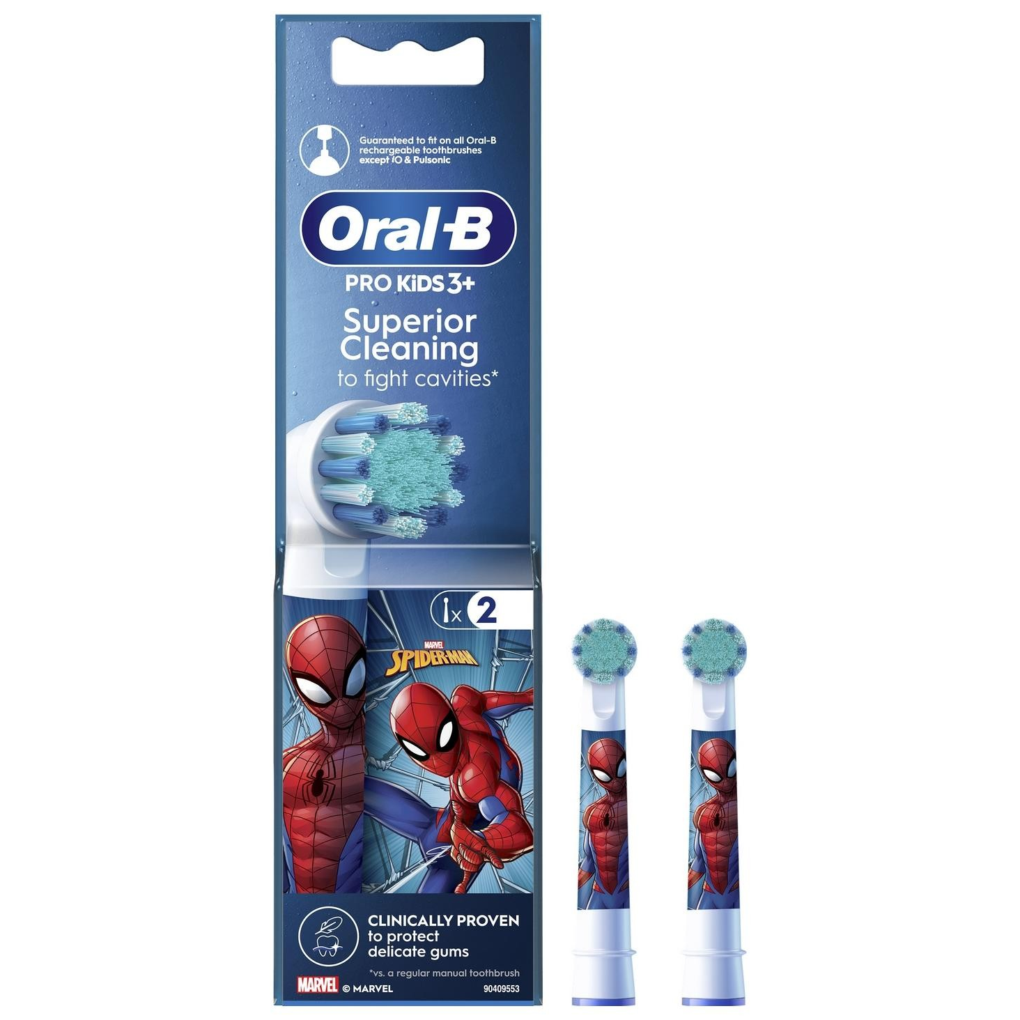 Oral-B EB10S Spiderman Elektromos fogkefe Pótfej - Pókember (2db) (EB10S SPIDERMAN)