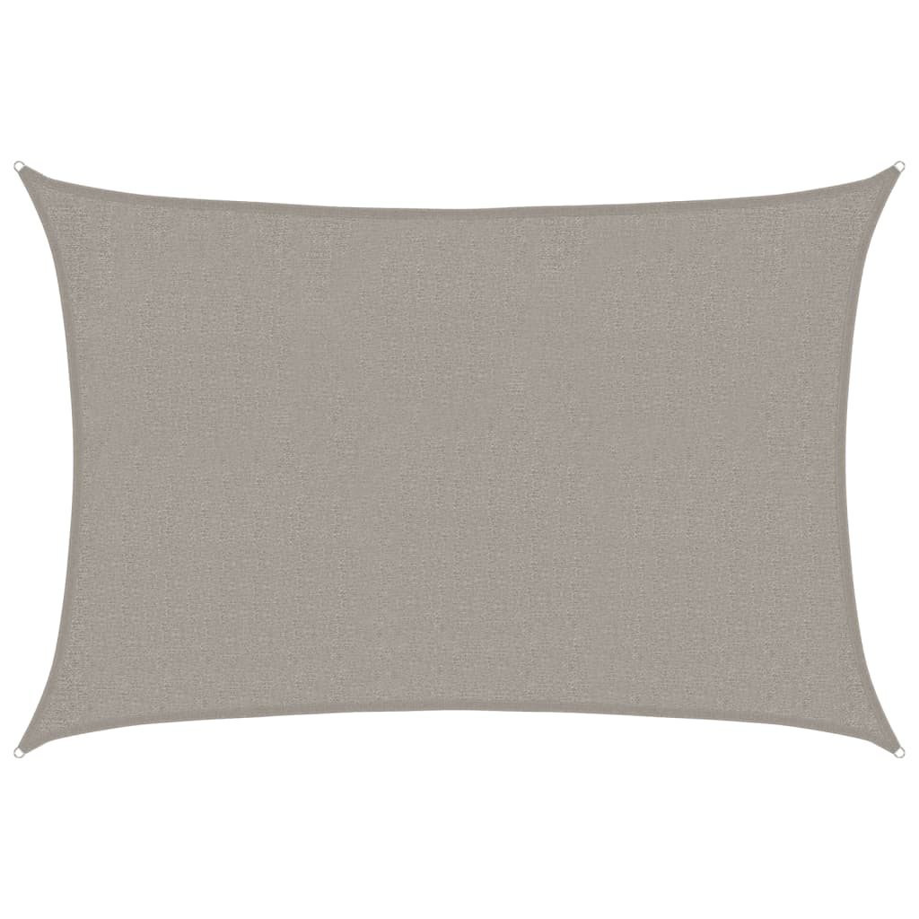 világosszürke négyszögletű HDPE napvitorla 160 g/m² 2x2,5 m (4001973)