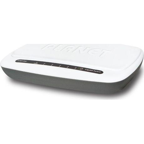 PLANET GSD-504 hálózati kapcsoló Gigabit Ethernet (10/100/1000) Szürke, Fehér (GSD-504)