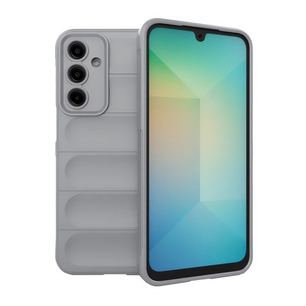 Szilikon telefonvédő (ütésállóság, kameravédő, 3D) VILÁGOSSZÜRKE Samsung Galaxy A56 5G (SM-A566) "Gigapack csomagolás" (GP-166416)