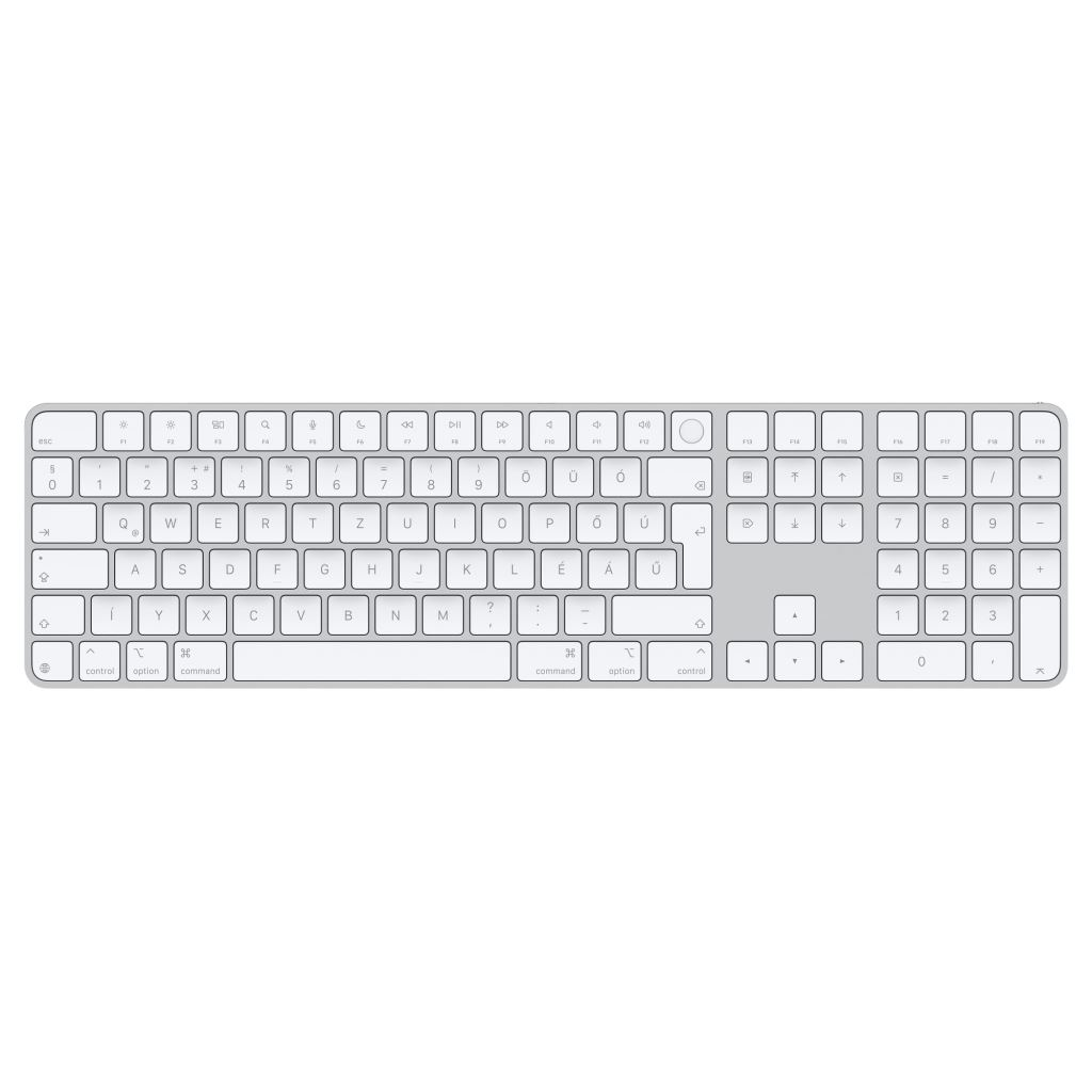 Цифрова клавиатура Apple Magic Keyboard с Touch ID с цифров блок — MXK73MG/A, бяла