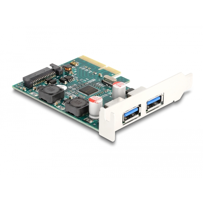 Delock 90106 2x külső USB-A 10Gbps port bővítő PCIe kártya (90106)