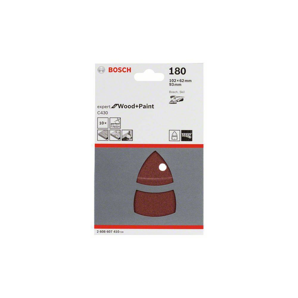 Bosch 2 608 607 410 accessorio per levigatrici 10 pz