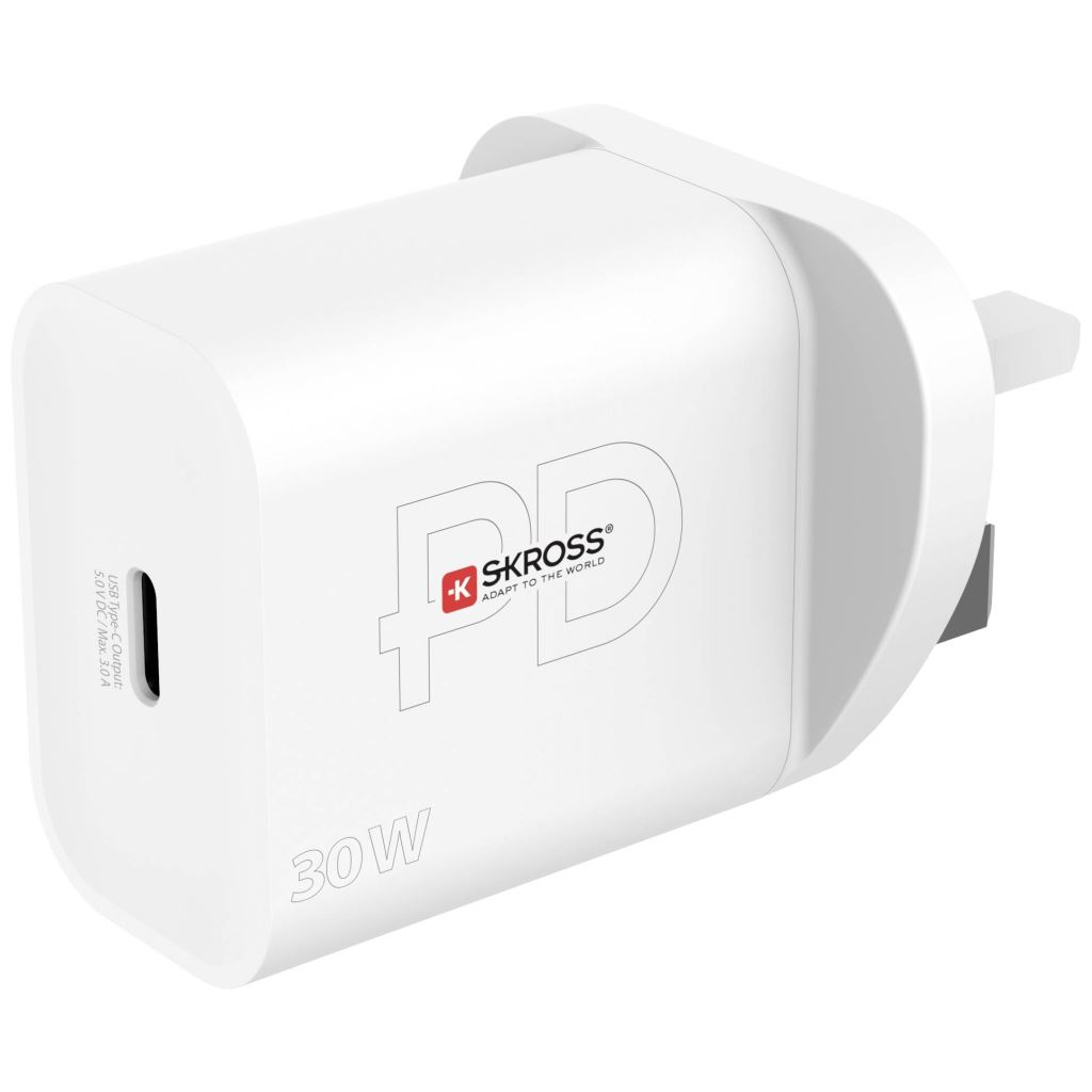 Skross USB-C úti adapter UK fehér (SKCH000530WPDUKCN) (SKCH000530WPDUKCN)