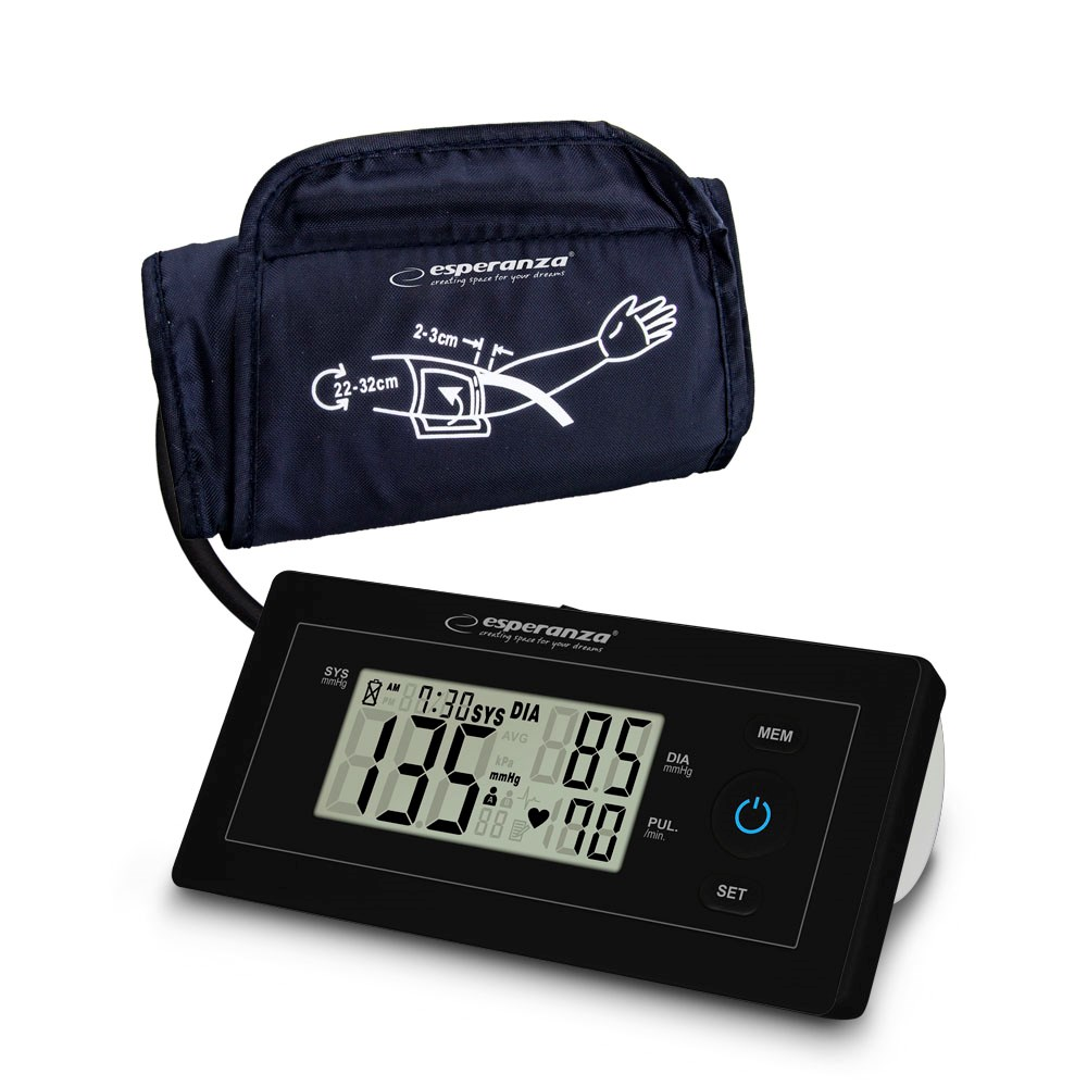 Esperanza ECB008 Felkaros Digitális Vérnyomásmérő - Fekete (ECB008)