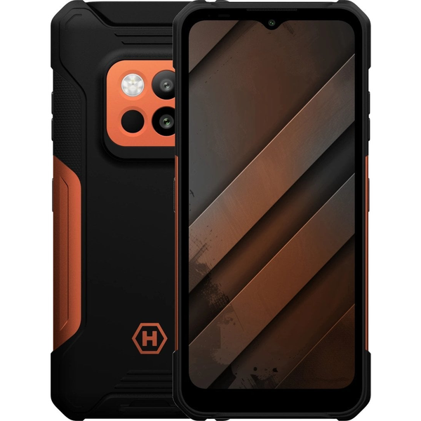 myPhone HAMMER Construction 2 Thermal 256GB Dual SIM ütésálló okostelefon fekete-narancssárga IP69