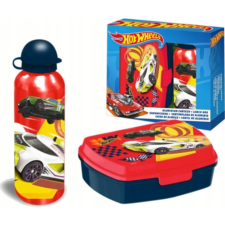 Hot Wheels szendvicsdoboz és alumínium kulacs szett (HW00001)