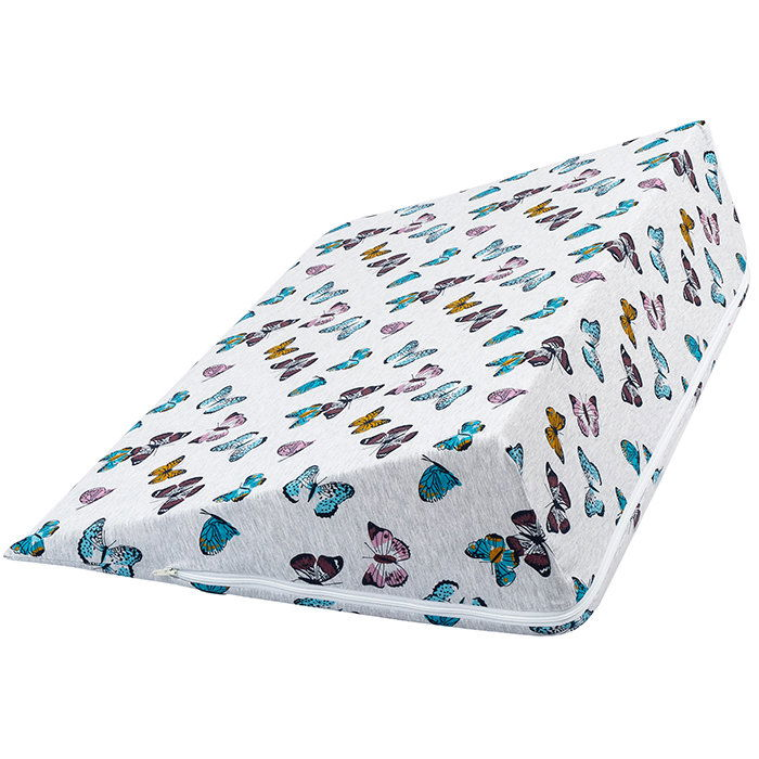 Bellatex huzat - Ék fejtámla 80 × 50 × 20 cm, 402 pillangó - elasztán (13216)