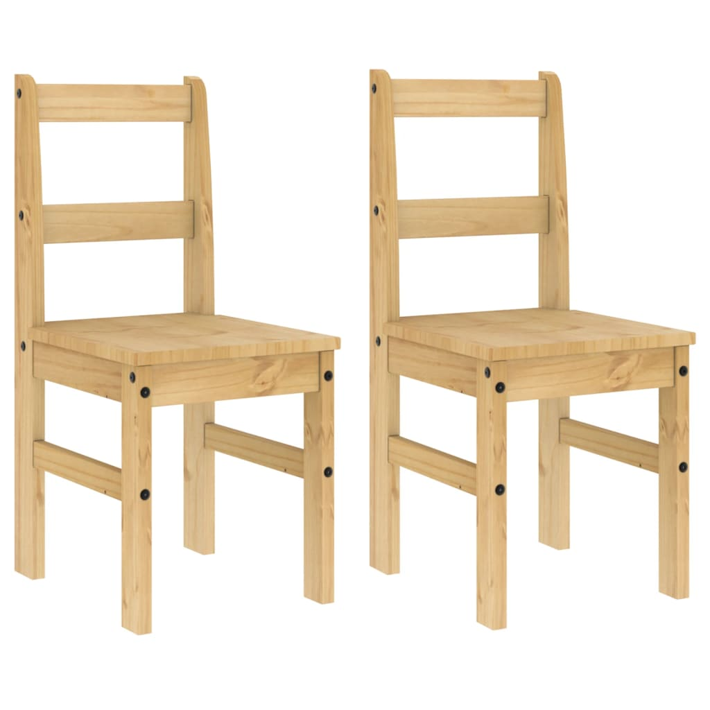 Panama 2 db tömör fenyőfa étkezőszék 40x46x90 cm (4005729)