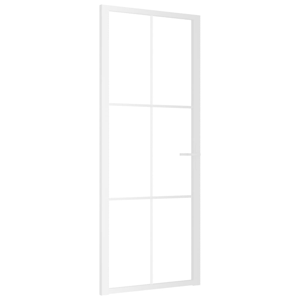fehér ESG üveg és alumínium beltéri ajtó 83 x 201,5 cm (350573)