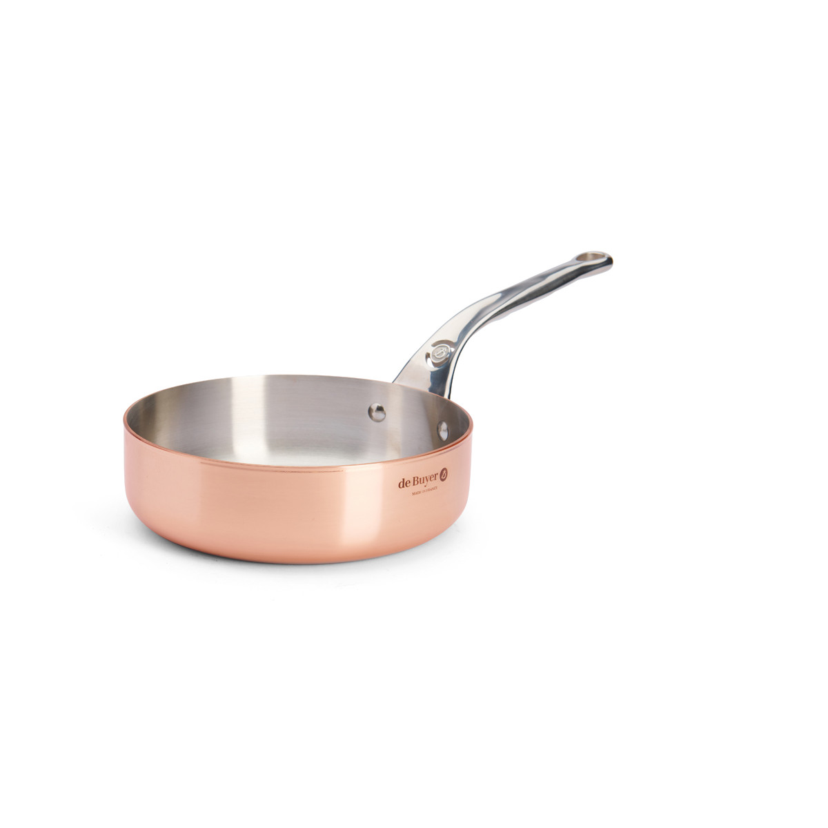 De Buyer Prima Matera 6230.24 24cm Magasfalú réz serpenyő (DB6230-24)