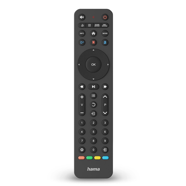 Hama 00221055 fjernbetjening IR trådløs TV Tryk på knapper