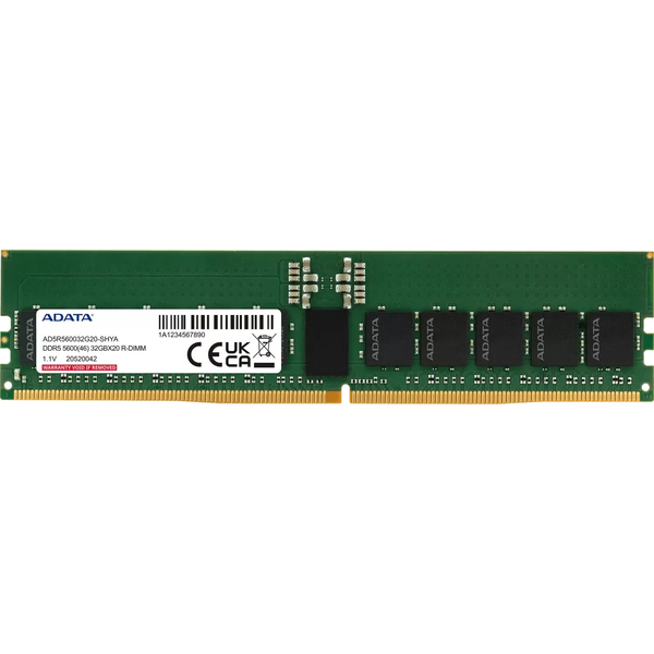 ADATA AD5R560032G20-SHYA geheugenmodule 32 GB 1 x 32 GB DDR5 5600 MT/s 288-pin DIMM ECC