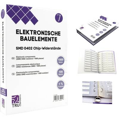 TRU COMPONENTS TC-6869400 TC-6869400 Rendszerező mappa SMD 0402 0.625 W 1 % 1000 rész (TC-6869400)