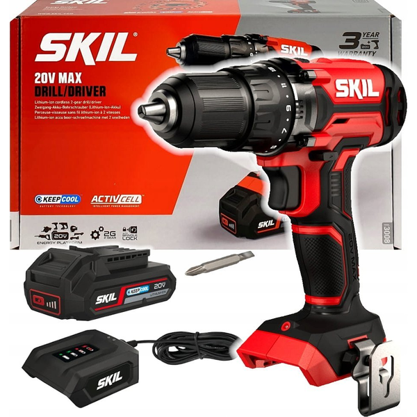 SKIL RED DD1E3008AC akkumulátoros csavarbehajtó