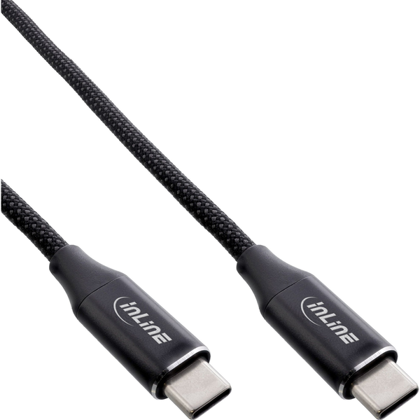 InLine 35881 USB-kabel USB 2.0 1 m USB C Sort