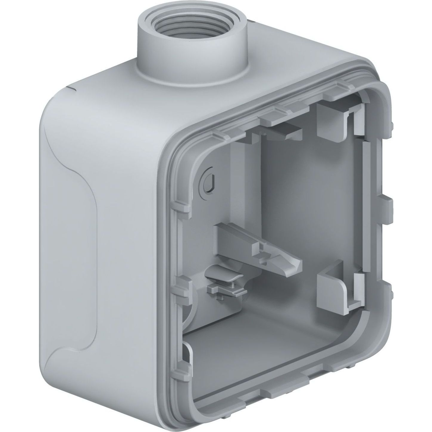 Legrand 069656 Plexo 55 1-es tömszelencével szürke falonkívüli doboz (069656)