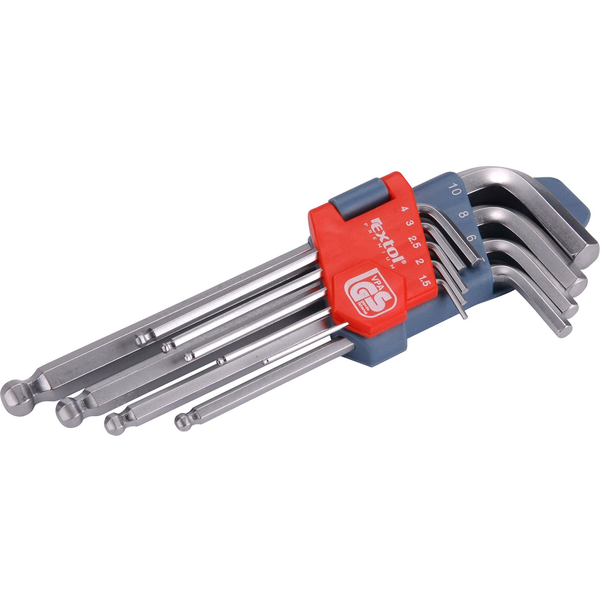 EXTOL PREMIUM Bondhus L-imbuszkulcs készlet, 9 db-os készlet, 1,5-10 mm