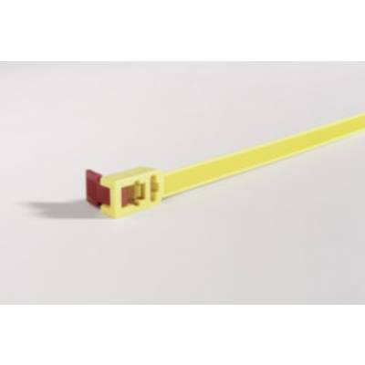Oldható kábelkötegelő gyorszárral 750 x 13 mm, sárga/piros, 5 db, HellermannTyton 115-00001 SPEEDYTIE-PA66-YE-V1 (115-00001)