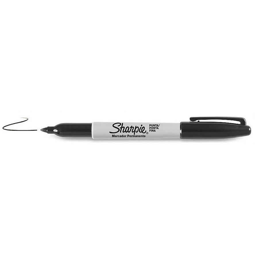 Sharpie Marker Fein Rundspitze schwarz 12 Stück (S0810930) (S0810930)