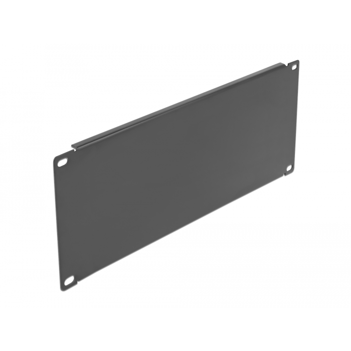 Delock 19 , fekete, 3U-s hálózati szekrény tömör borító (66664) (66664)