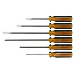 Šroubováky s plastovou rukojetí kpl. 6ks