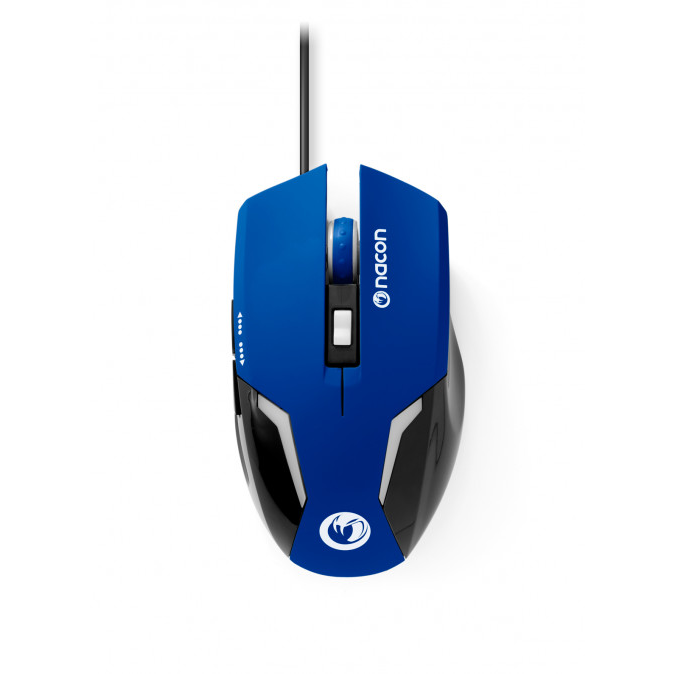 NACON Káblová myš GM-105 modrá Optická od 800 do 2400 dpi (GM-105_BL)