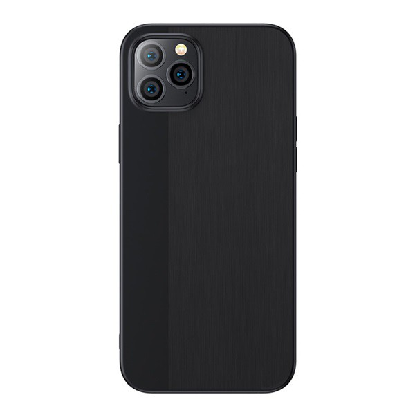 JOYROOM BRIGHT SHADOW szilikon telefonvédő (ultravékony, szálcsiszolt) FEKETE [Apple iPhone 12 Pro Max] (JR-BP768_B)