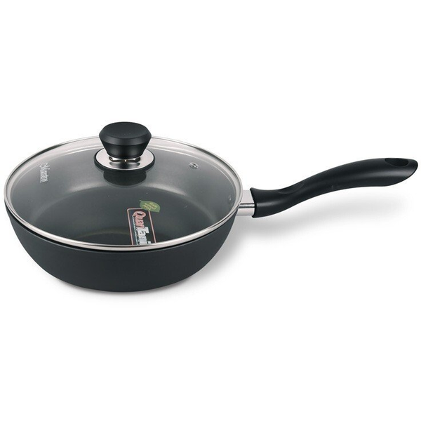 Patelnia Maestro Patelnia z pokrywką indukcja gaz 20cm czarna MAESTRO MR-1205-20