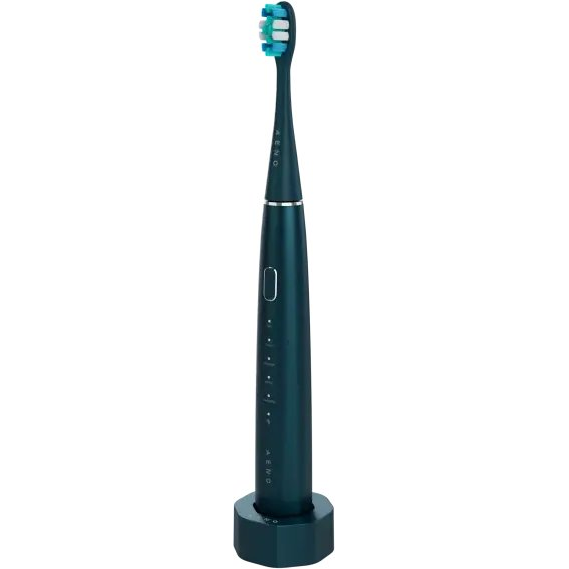 Wireless Tooth Brush, Navy Blue, 3 Brush Heads, 1400mAh, Function: Soft, Clean, Massage, White, Sweep