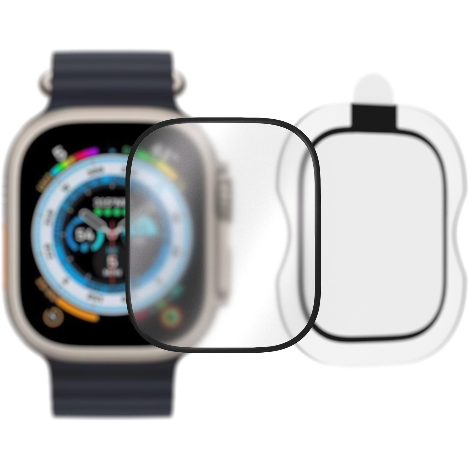 AlzaGuard 2.5D Glass EasyFit Apple Watch Ultra 1 / 2 / 3 modellekhez (AGD-TGB92AP2)