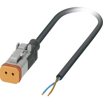 Phoenix Contact 1410726 Érzékelő-/működtető összekötő, konfekcionált Alj, egyenes 5.00 m Pólusszám: 2 1 db (1410726)