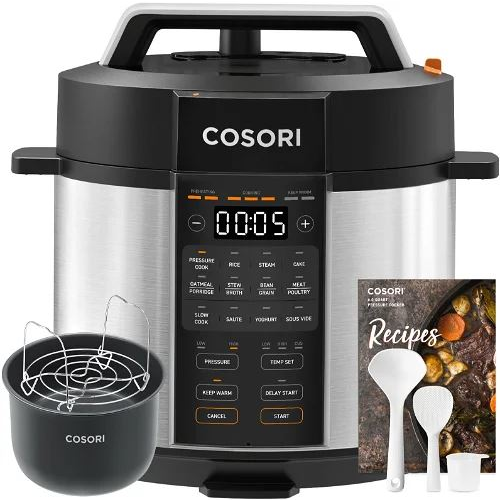 Cosori CMC-CO601-SEU snelkookpan 5,7 l Zwart, Roestvrijstaal 1100 W