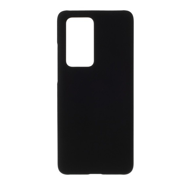 Műanyag telefonvédő (gumírozott) FEKETE [Huawei P40 Pro 5G] (5996457956692)