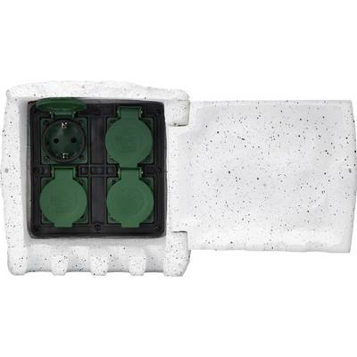 Kerti elosztó kő formában, 4 részes, Renkforce (1168609)