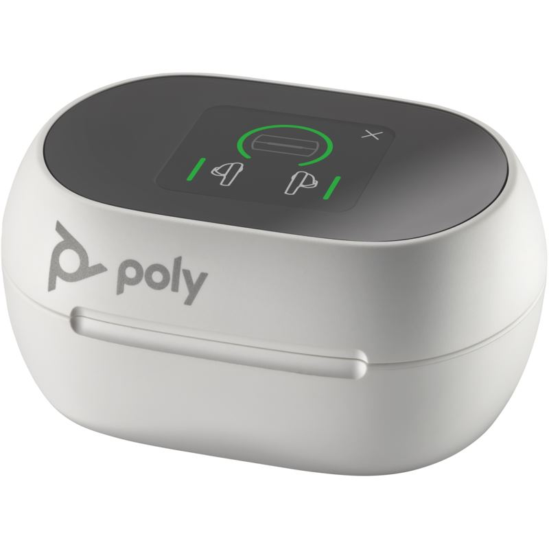 Poly Voyager Free 60+ UC érintőképernyős töltőtok fehér BT700 USB-A adapterhez (8L587AA) (8L587AA)