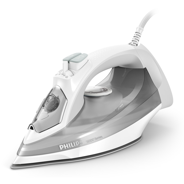 Philips 5000 series DST5010/10 σίδερο Ατμοσίδερο Πλάκα SteamGlide Plus 2400 W Γκρι, Λευκός (Άσπρος)