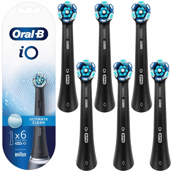Oral-B iO Ultimative Reinigung 6er (schwarz, Überlegene Plaque-Entfernung)