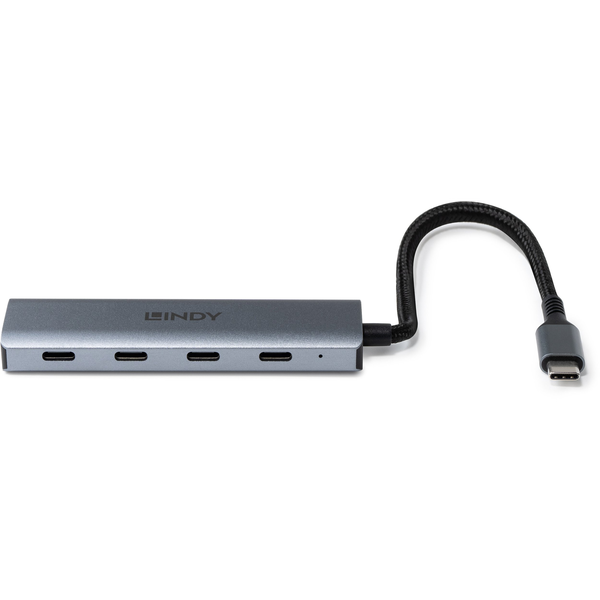 Lindy 43414 interface hub USB 3.2 Gen 2 (3.1 Gen 2) Type-C 10000 Mbit/s Grå