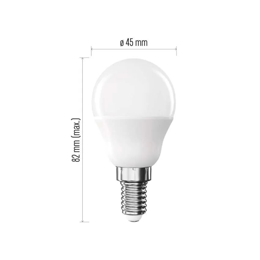 Emos Basic Mini Globe / E14 / 9,4W (60W) / 806lm természetes fehér LED izzó (ZL1F43) (ZL1F43)