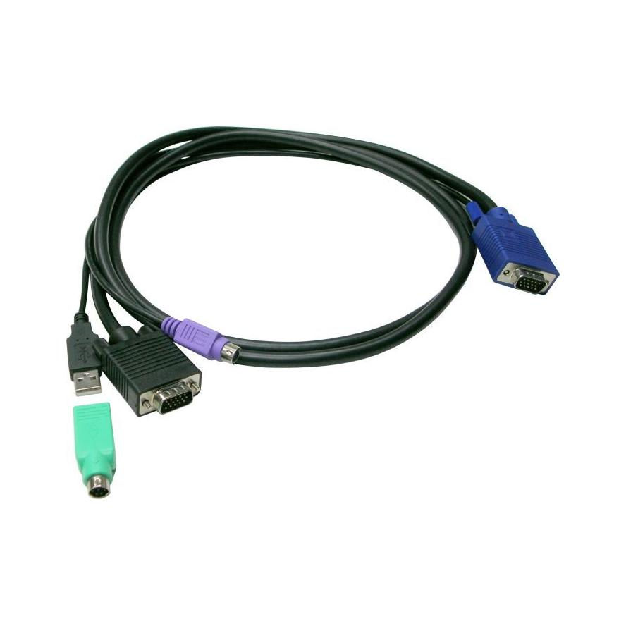 LevelOne KVM Kabel ACC-3201 USB+PS/2 1,80m (ACC-3201)