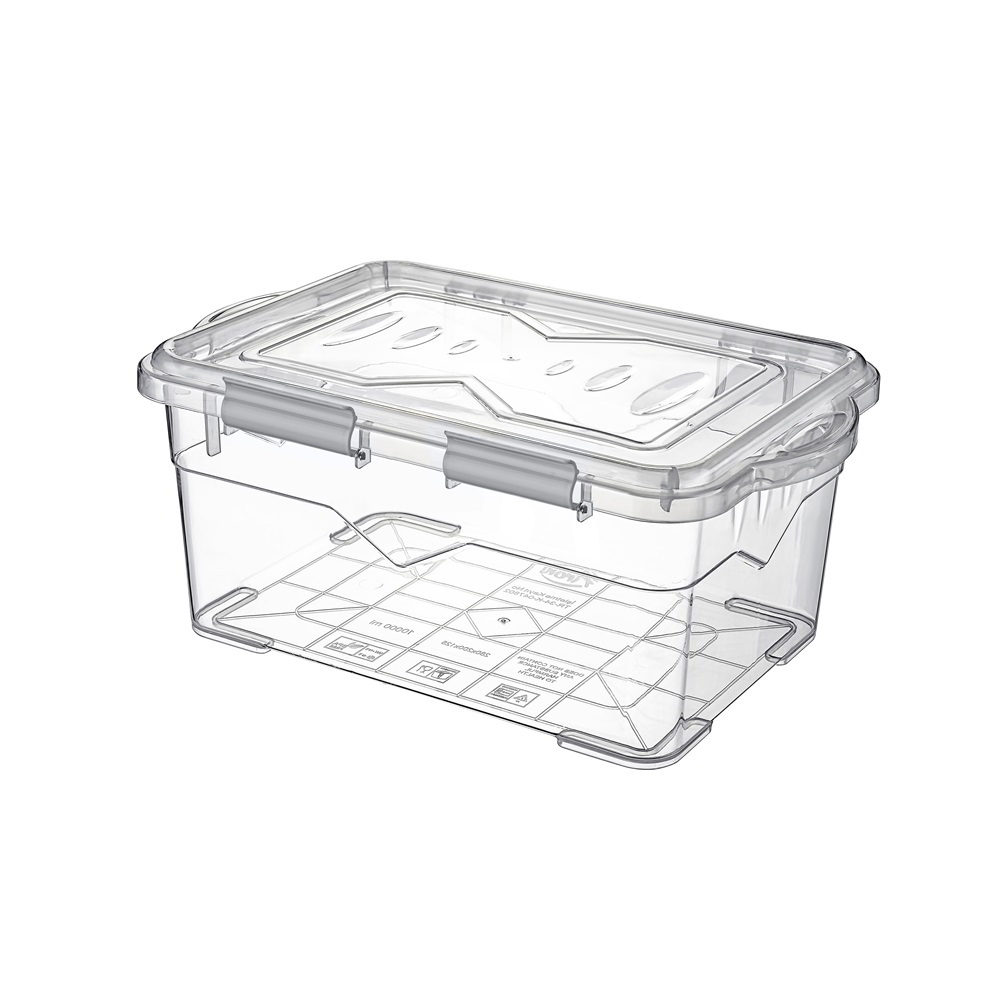 Titiz AP-9365 Műanyag Tárolódoboz tetővel 10L - Átlátszó (AP-9365)