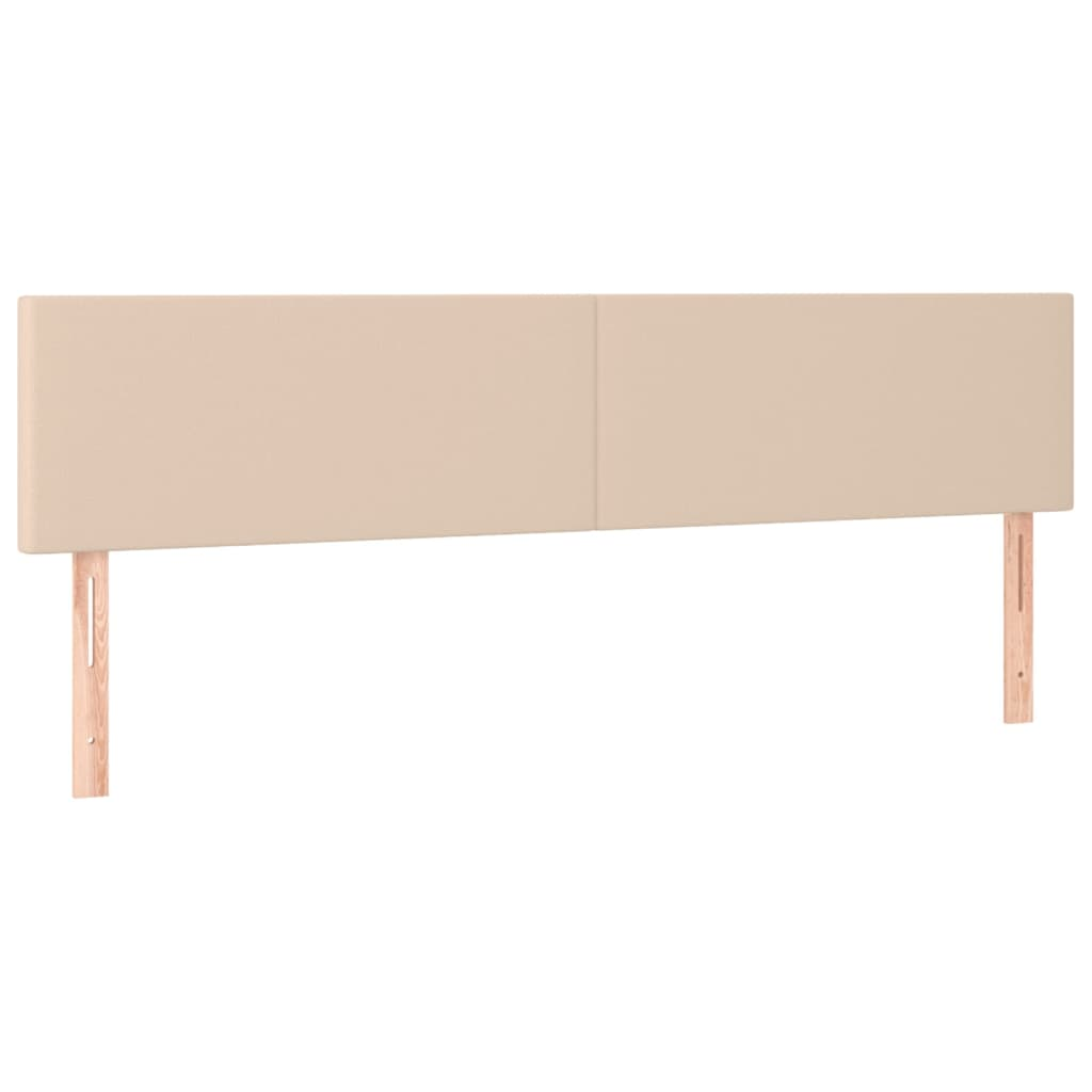 2 db cappuccino színű műbőr fejtámla 90 x 5 x 78/88 cm (345837)