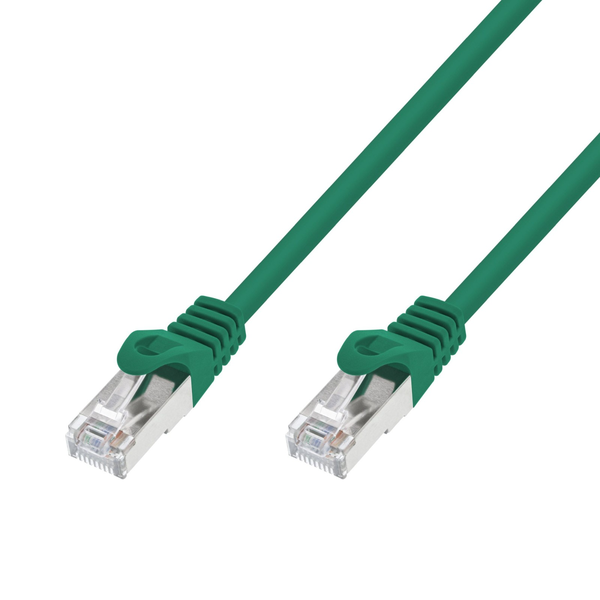 Extralink Cat 7 S/FTP LAN Patch Cord 5m 20G Green Copper Network Cable