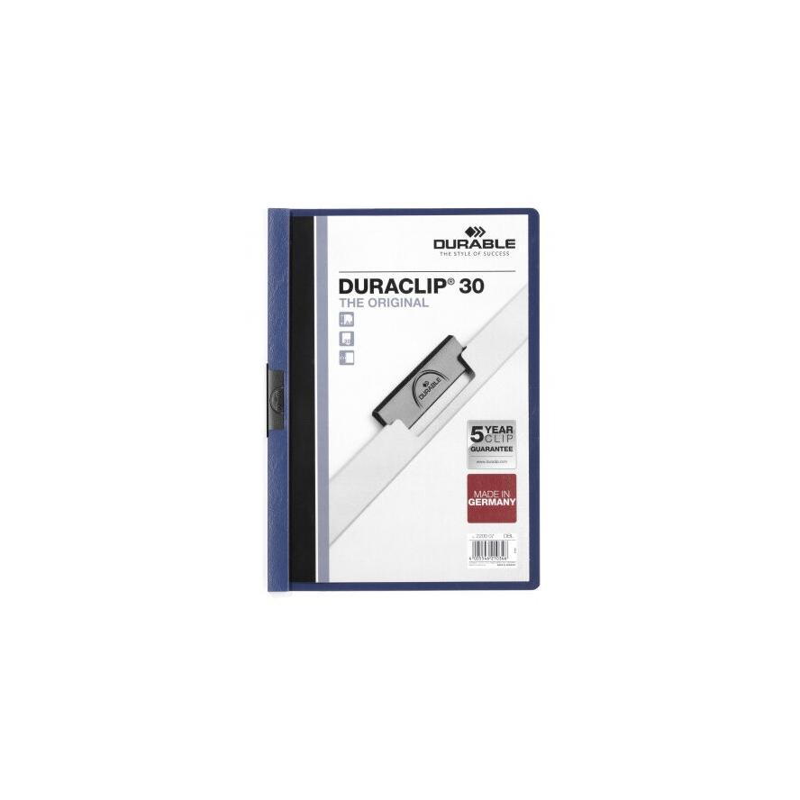 Durable Duraclip A4 30lapos sötétkék clip-mappa (220007)