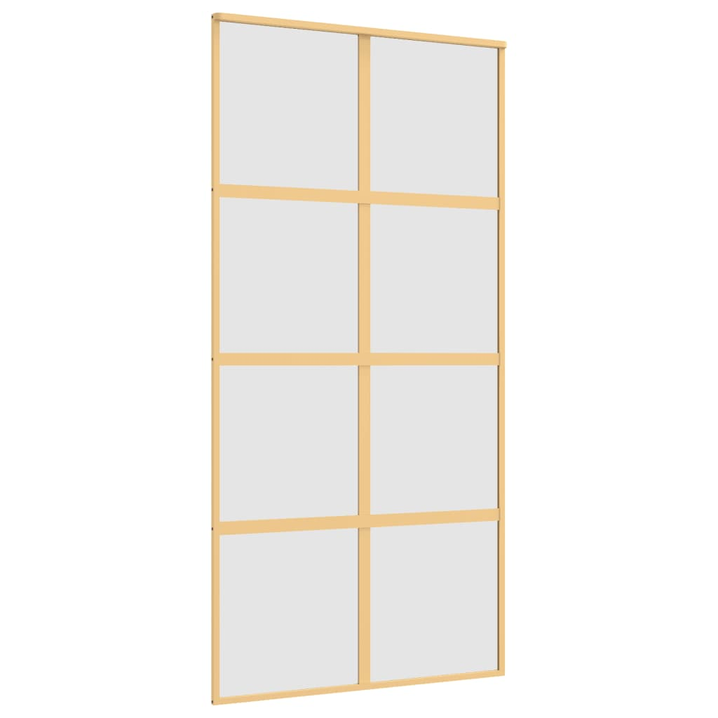 aranyszínű ESG tejüveg és alumínium tolóajtó 102,5 x 205 cm (155189)