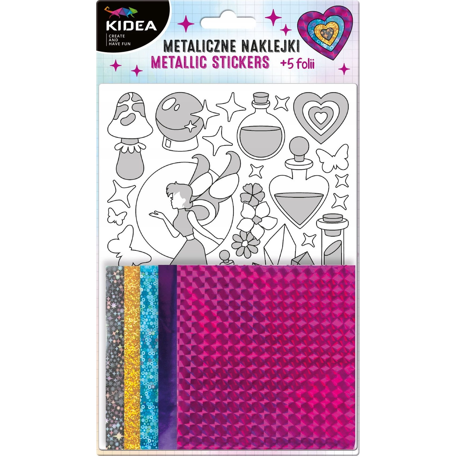 Kidea Színes Fóliás Matrica Készlet (MNZKWKA)