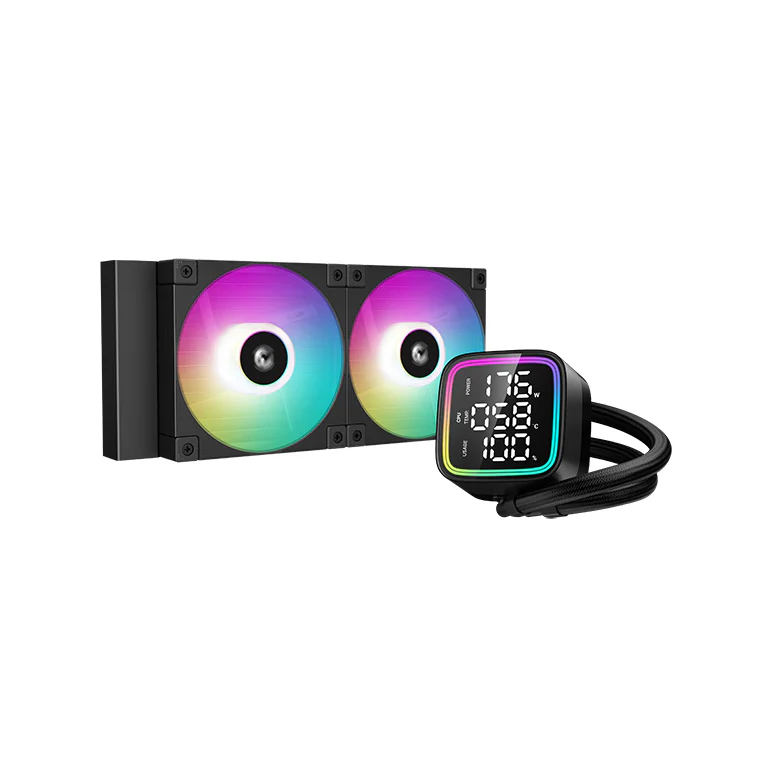 DeepCool LD240 Folyadékhűtés 240mm LED Kijelzővel Fekete (R-LD240-BKDMMN-G-1)