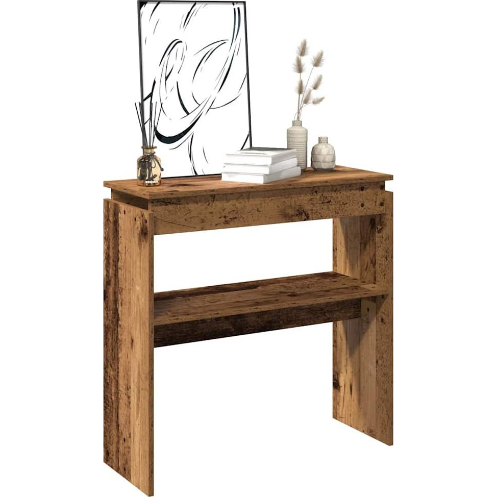 szürke sonoma szerelt fa tálalóasztal 80x30x102 cm (856626)