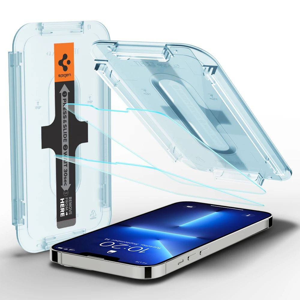 Spigen EZ FIT GLAS.tR SLIM Apple iPhone 13/13 Pro kijelzővédő 2db (AGL03385) (AGL03385)